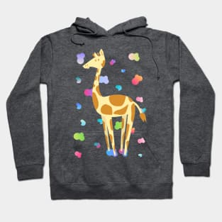 Colourful giraffe print Hoodie